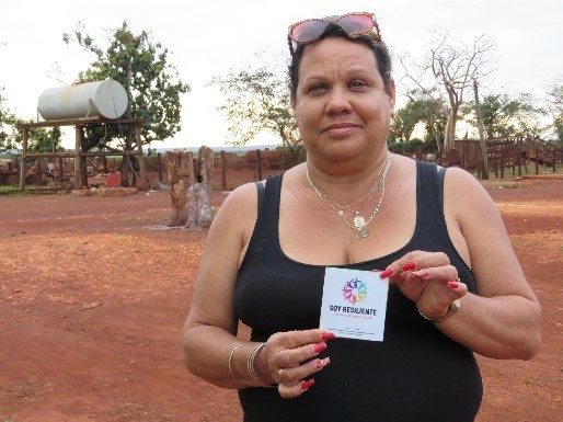 Caridad Gonzalez receives help after hurricane in Cuba