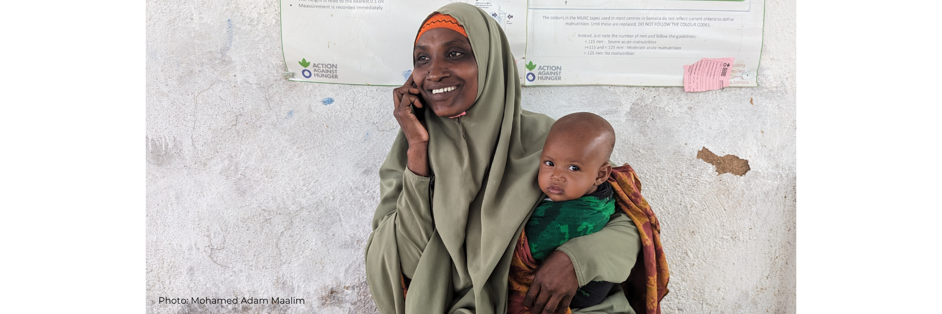 Safiyo and her son Ali at a medical centre supported by Action Against Hunger