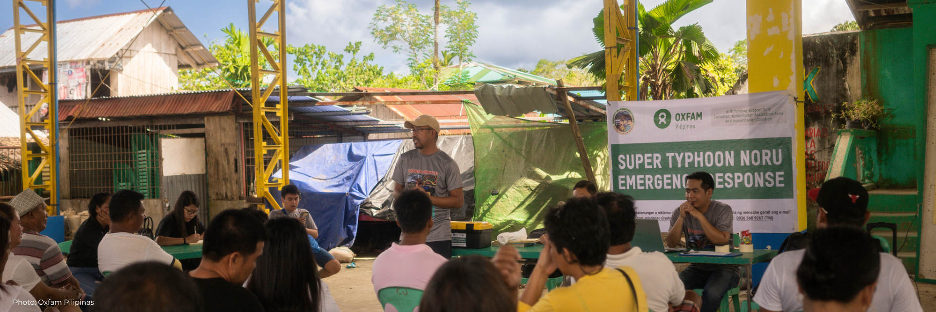 Villaruel addressing the project beneficiaries in the Philippines