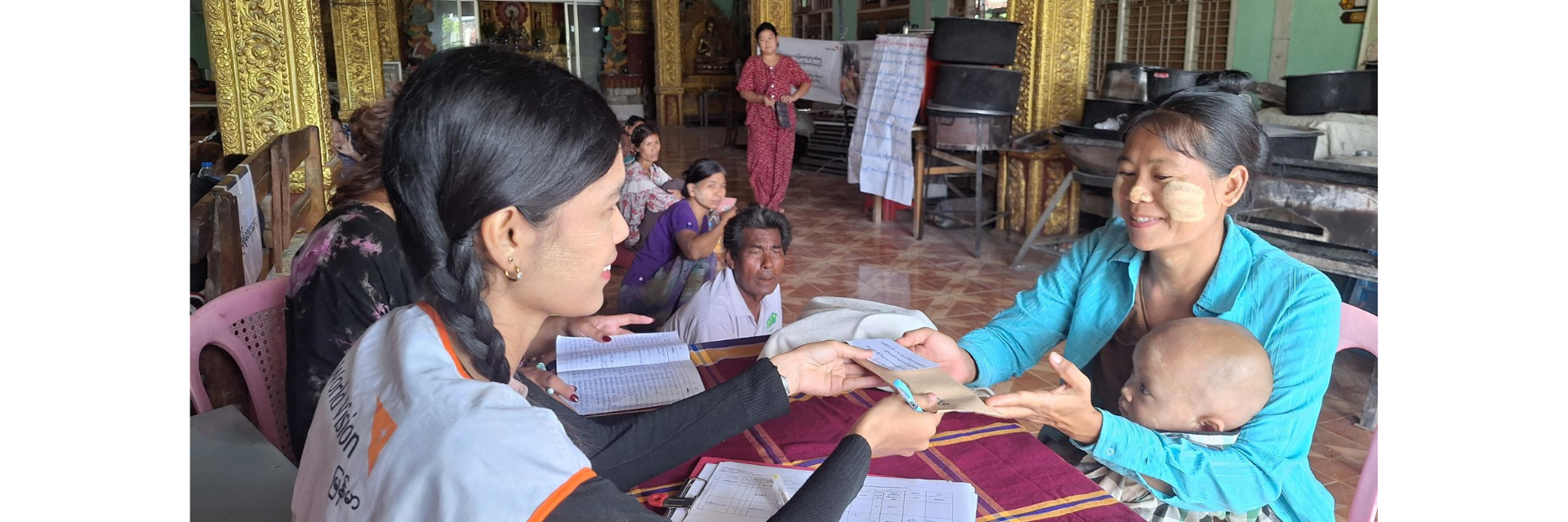 World Vision provides multipurpose cash assistance to earthquake-affected families in Mandalay, helping them cover urgent needs like food, medical expenses, and home repairs.