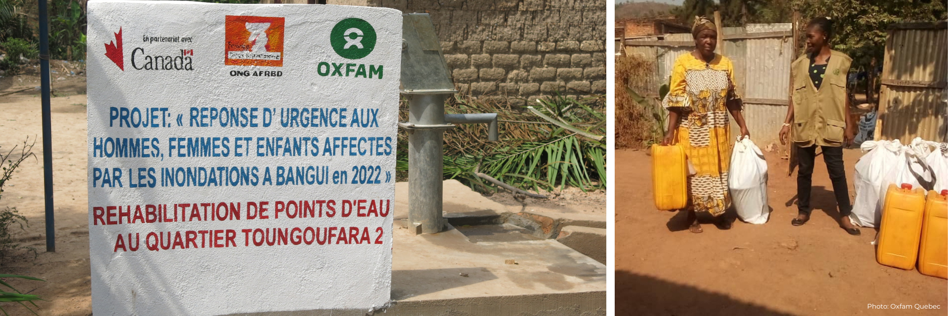 Humanitarian program announcement in Bangui