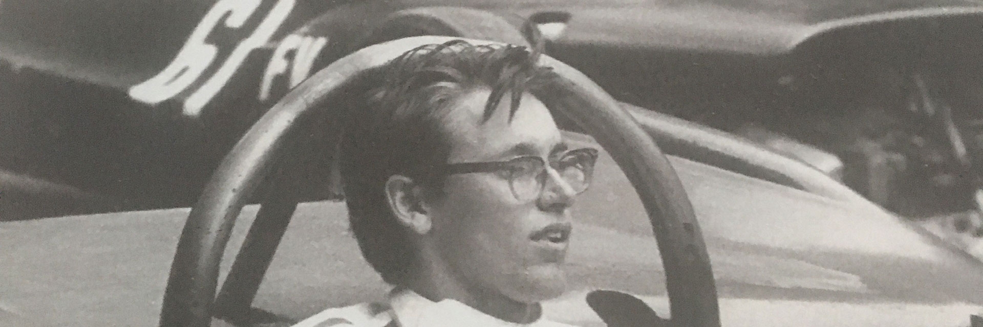 young Lynn Ostergaard in car