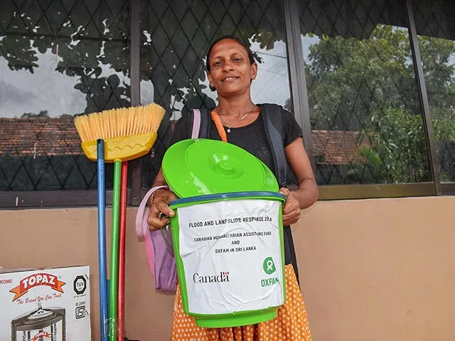 Aid for flood affected areas in Sri Lanka