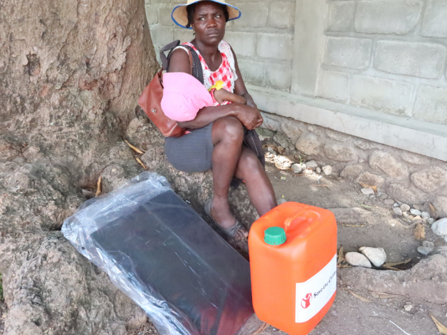 woman carrying toddler