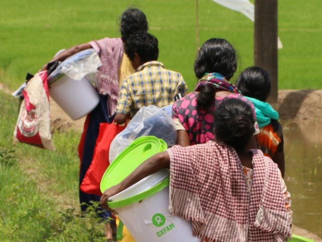 People affected by India floods