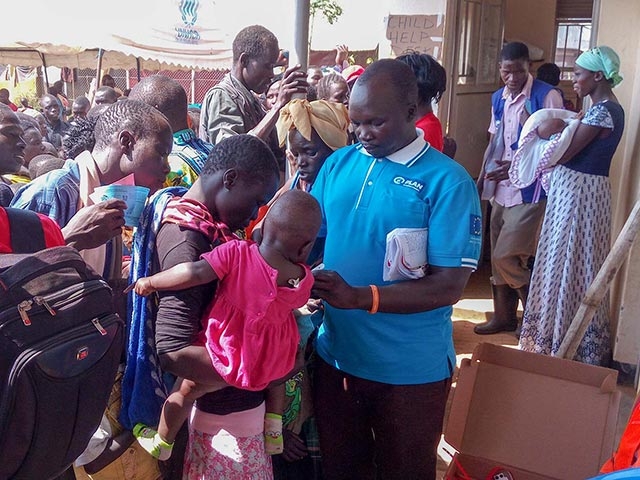 aid for people affected by South Sudan refugee crisis