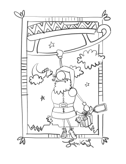 Père Noël traineau | Lenka Lagueux